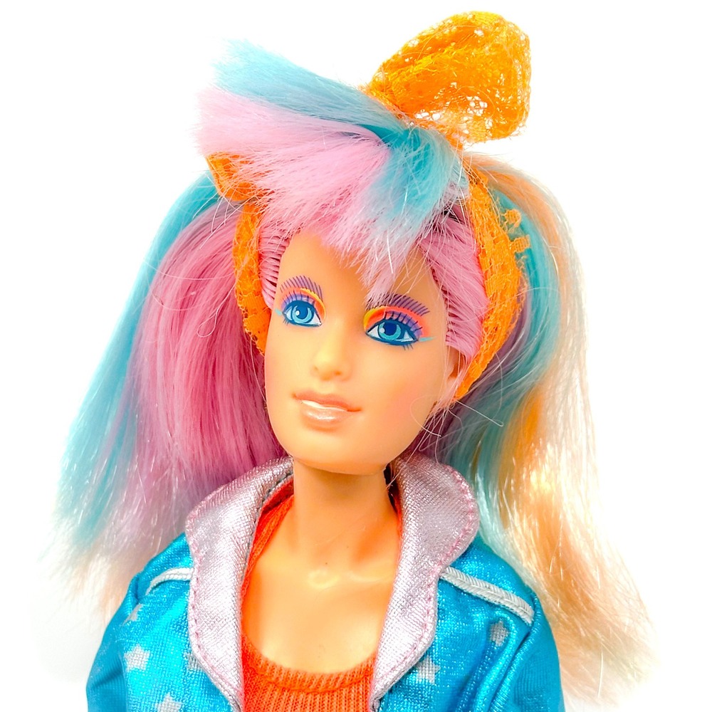 Hasbro Jem and the Holograms Danse Doll 1986 Vintage 80s Neon Fashion Rock Star